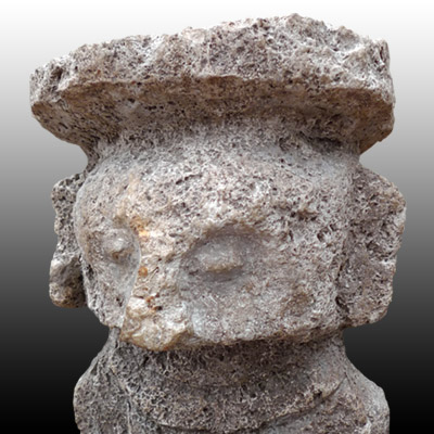 Nias Island megalithic stone ancestor figure or Gowe Ni’oniha
