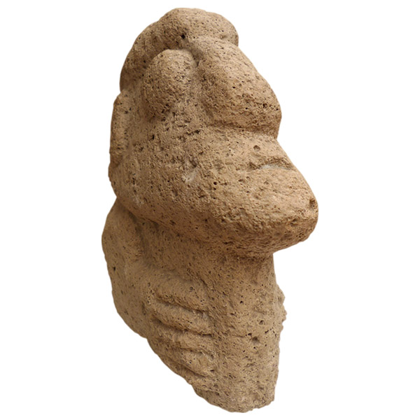 Stone head from the Chavin civilization (900-200 BCE) Northern Peru