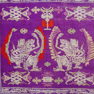 Bali nobleman’s ceremonial skirt or hip cloth (Saput Songket)