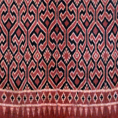 South Sulawesi Toraja warp ikat shroud or wall hanging (Seko Mandi)