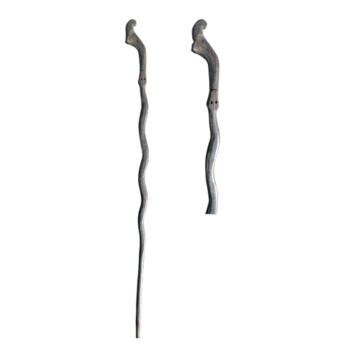 Dayak (Iban) walking stick in the form of a snake